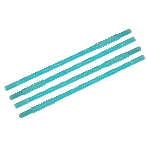 Tupperware Exclusive Whistle Straws Set of 4 PARROT FISH BLUE