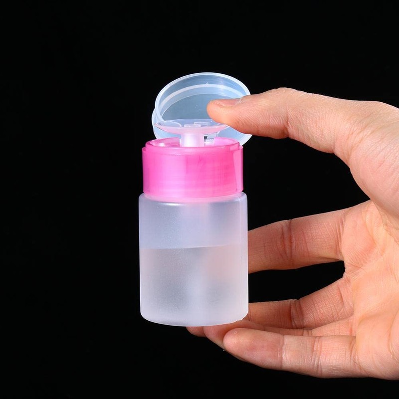 4PCS 60ML Nail Art Mini Pump Dispenser Empty Bottle Acrylic