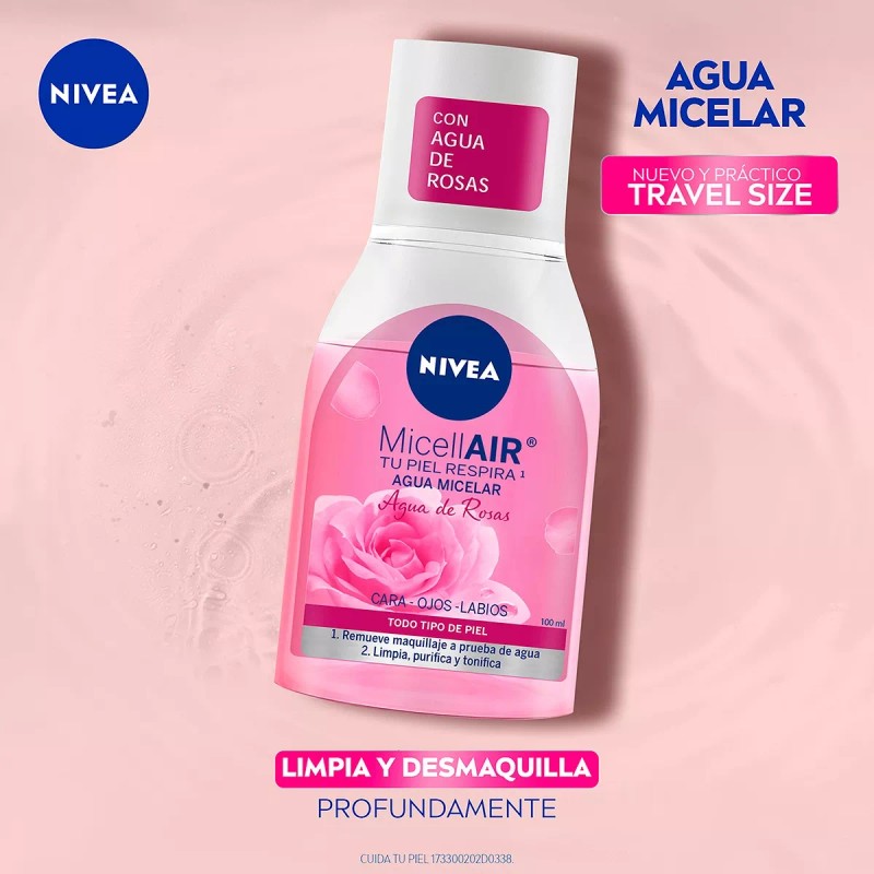 Nivea Agua Micelar Desmaquillante Nivea Agua De Rosas 100 Ml