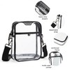 LATMAP 4 POCKETS Clear Bag For Stadium Approved Events Crossbody