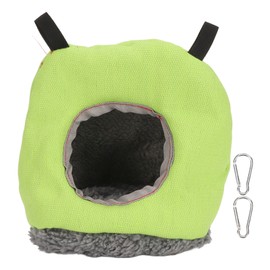 Warm Bird Hammock Round Foldable Soft Plush Winter Bird Swing Bed for Parrot Budgie Lovebird