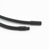 Glory Qin Cordón de cuero trenzado negro de 3 mm,