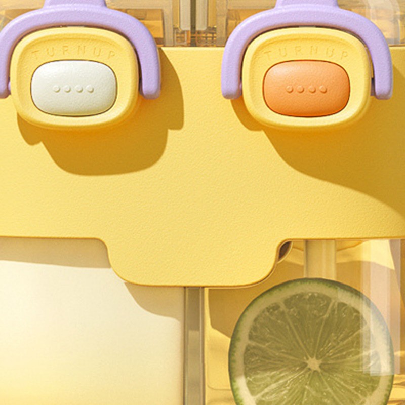 Kawaii Water Bottle Fashion Plastic Double Drinking Water Bottle with