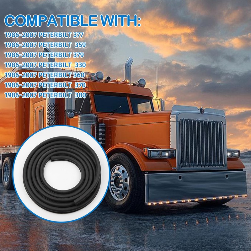 Wahparts Door Weather Stripping Seal Compatible with Peterbilt 379 377
