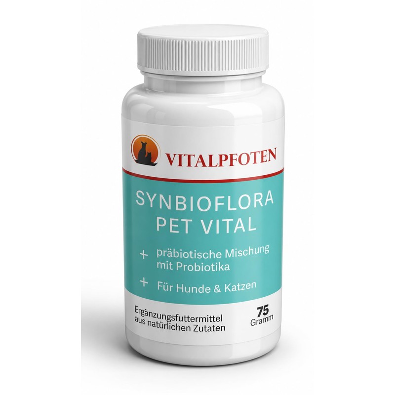 Vitalpfoten Synbioflora Pet Vital Probiotic for Dogs and Cats 75