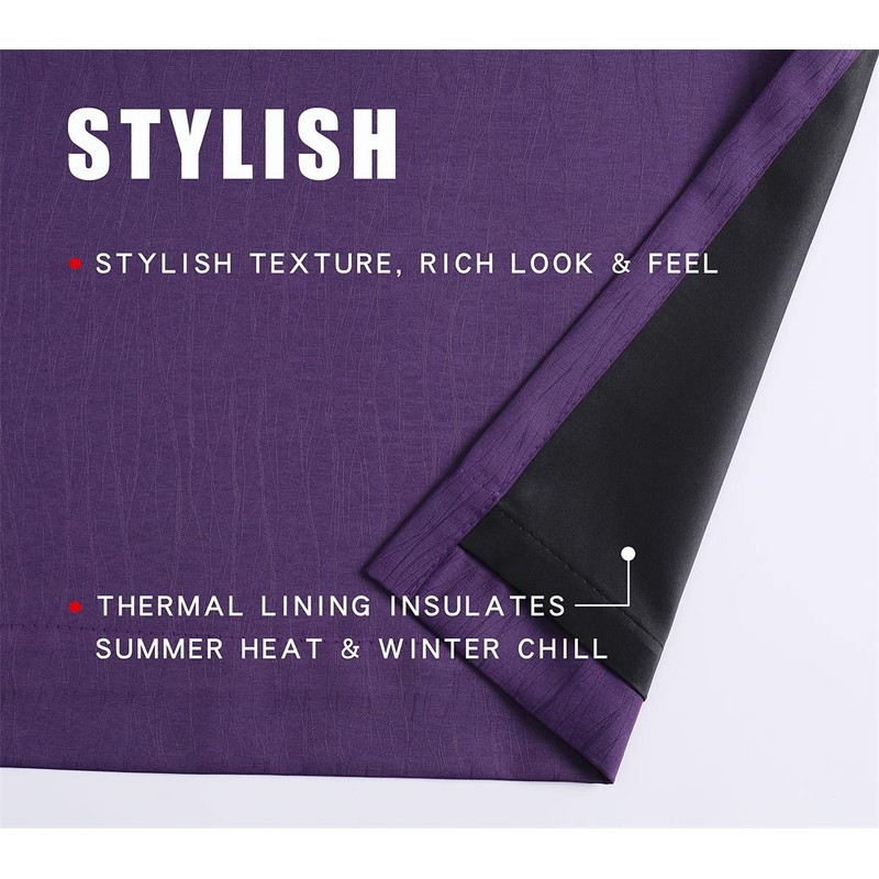 G2000 100% Blackout Curtains for Bedroom & Living Room -