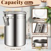 Lallisa 12 Pcs Stainless Steel Canisters 62 oz Stainless Steel