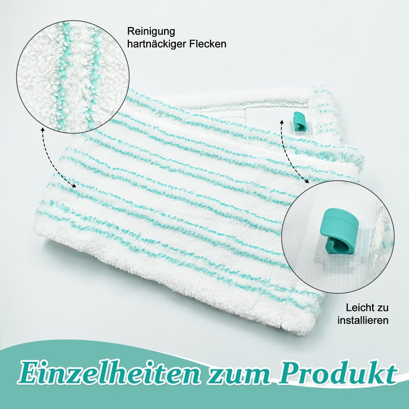 3 Pack Replacement Mop Covers for Leifheit Profi XL/Leifheit Profi/Micro