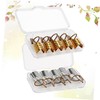 Healvian 10pcs Reusable Metal Nail Mold Tips Aluminum Nail Extension