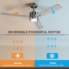 VAGIZM Ceiling Fan 52'' with Light: Modern Remote Control Fans