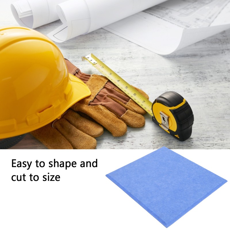 6Pcs Acoustic Absorption Panel Thickened Reduce Reverb SoundProof Padding Absorber(Blue