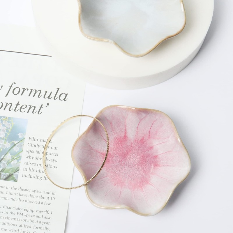 Ceramic Trinket Dish Ring Dish, Decorative Trinket Tray Jewellery Dish,
