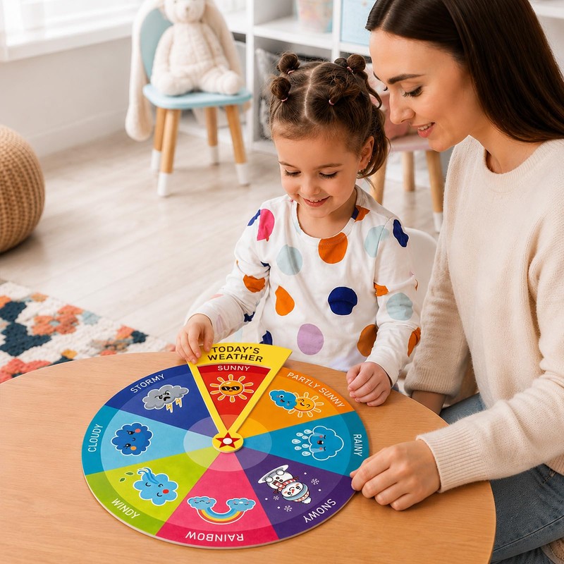 Weather Wheel for Kids Weather Chart for Classroom Preschool Decor