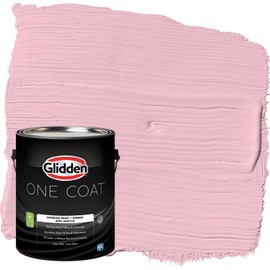 Glidden One Coat 1 gal. Rose Melody/Pink Semi-Gloss Interior Paint with Primer