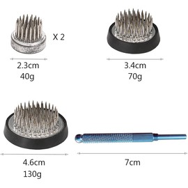 Smavles Flower Frog Round Holder 4 Pieces Flower Stake Hedgehog Ikebana Kenzan Stainless Steel Flower Arrangement Tool Flower Hedgehog Flower Frog for Flower Arrangements, Art, Home Office Decoration