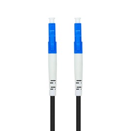 Jeirdus 100ft 100feet 30m LC to LC Outdoor Armored Simplex 9/125 SM Fiber Optic Cable Jumper Optical Patch Cord Singlemode 30Meters 100ft LC-LC