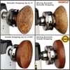 VINWOX 4INCH 4-Jaw Self-Centering Wood Lathe Chuck, 2" Round Jaw