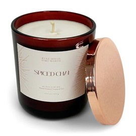 Ryan House Candles Votive Jar Candle, 14.5 Ounce Premium Hand Poured Natural Soy Wax, Spiced Chai