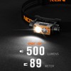 NICRON H15T Headlamp Rechargeable, 500 Lumens LED Headlamp with Red