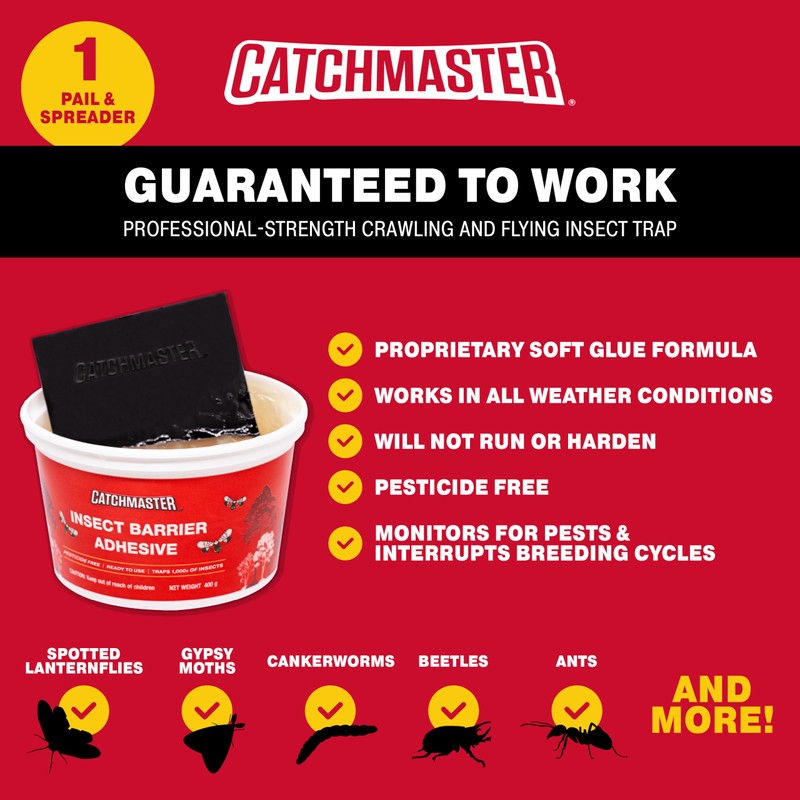 Catchmaster Tree Banding Insect Barrier DIY Kit, 15oz Pail &