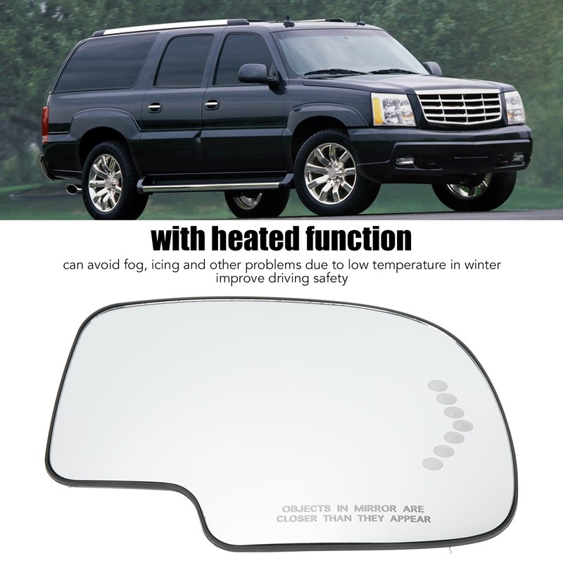 Side Heated Mirror Glass Rear View Mirror Glass with LED