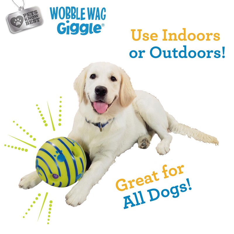Wobble Wag Giggle Ball | Rolling Enrichment Toy for Fun