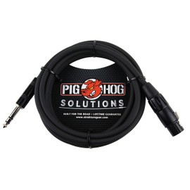 Pig Hog PX-TMXF1 1/4" TRS to XLR Adaptor Cable, 10 Feet