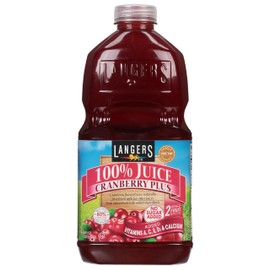 Langers Juice, Cranberry Plus, 64 Fl Oz (Pack of 8)