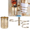 Space Aluminum Wall Mounted Hair Dryer Holder Spiral Hair Care