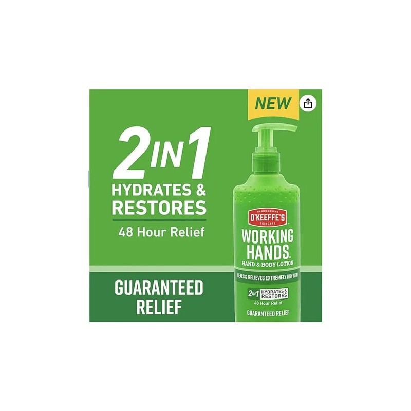 O Keeffe S Working Hands, P/piel Extremadamente Seca 12oz.