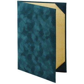 Mino Shokai 8283-01 Certificate File, Planting (Suede) Green, A4 for Awards