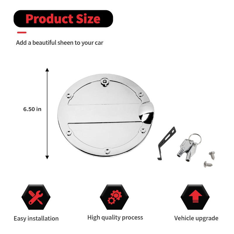 RT-TCZ Fuel Filler Door Locking Gas Tank Cap Cover Accessories