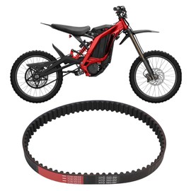 Motorcycle Drive Belt Replacement for Sur-Ron X Light Bee & Dirt EBike X160 X260 - High-Performance Rubber Transmission Belt for Stable