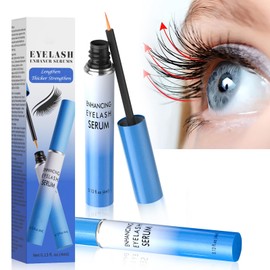 Lash Serum, Rapid Eyelash Growth Serum, Eyelash Serum for Eyelash Growth Thickness, Stronger, Healthier Lashes & Brows, Longer, Fuller, and Thicker Lashes, Vegan & Cruelty-Free (Light Blue 4ML)