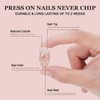 Handmade Press On Nails, Atimory 3D Mermaid Aura Shell Press-On