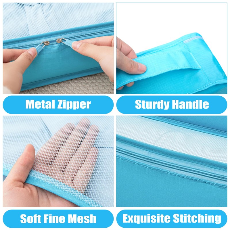 8 Set Packing Cubes for Travel Luggage Packing Bags Reusable