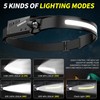 5 Packs LED Headlamp Rechargeable HeadLamps for Adults, 5 Modes