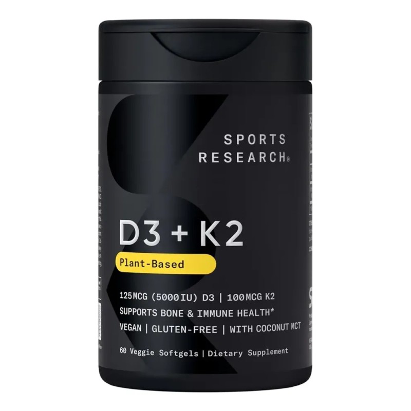 Vitamina K2 + D3 Con Aceite De Coco Orgánico 60