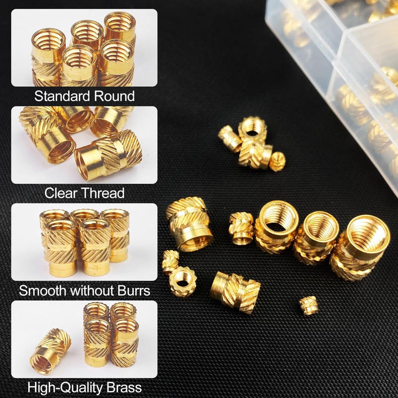 Newpop Pack of 300 Thread Inserts, Melting Thread with Sorting