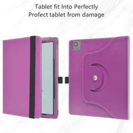 MAMA MOUTH Compatible with BOOX Tab Ultra C Pro Case, 360° Rotating Stand Cover, Premium Protective Case with Stand Function, Case for BOOX Tab Ultra C Pro/BOOX Tab Ultra 10.3 Inch, Purple