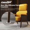 Ezprotekt 1.6 inch Clear Non Slip Furniture Pads for Hardwoods