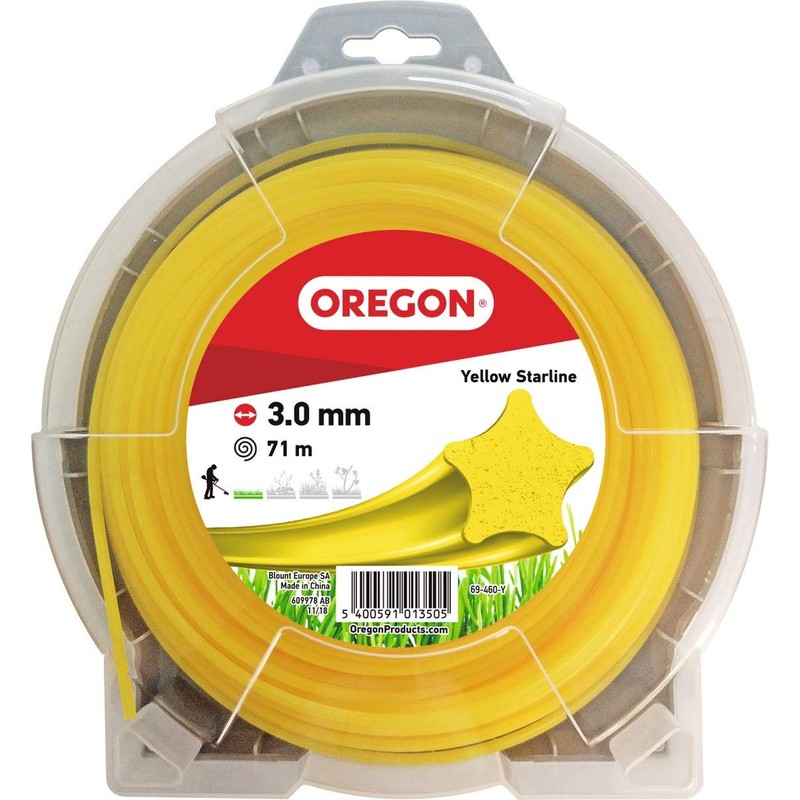 Oregon 69-446-Y Yellow Star Strimmer Line/Wire for Grass Trimmers and