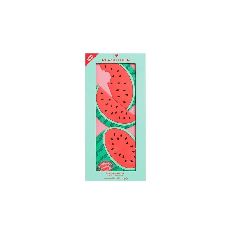 I Heart Revolution Tasty eyeshadow palette, watermelon palette de sombras: