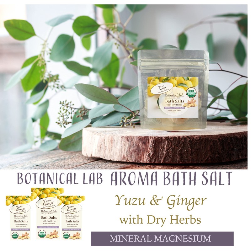 Bath Salt, Magnesium, Aroma Bath Salt, Yuzu, Ginger, Hot Bath,
