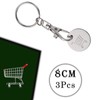 PlandleLee Metal Shopping Trolley Tool, Removable Shopping Trolley Key Chain,
