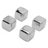 4Pcs Stainless Steel Ice Cubes Reuseable Polishing Beverage Chilling Stones