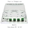 GINTOOYUN Fiber Optical Terminal Junction Box，4-Port Fiber Panel Box Desktop