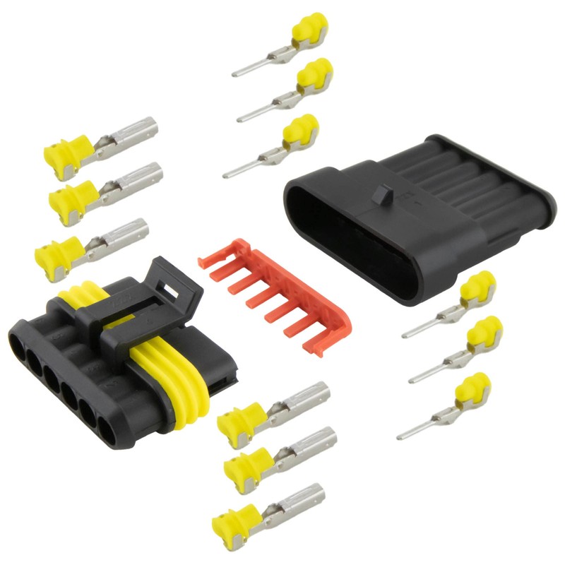 10 x Car Cable Connector 6-Pin Quick Connector IP67 Waterproof