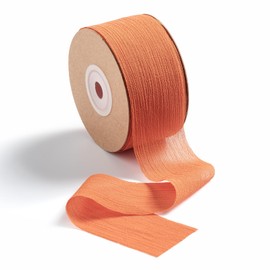 MORSUNBELA Chiffon Ribbon Orange Wide Ribbon 1.5 Inch x 25 Yd For Hair Bows Bridal Bouquet Birthday Craft Bows Bridal Shower