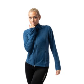 HORZE B Vertigo Darcey Womens Technical Mesh and Fleece Jacket - Celestial Blue - 2